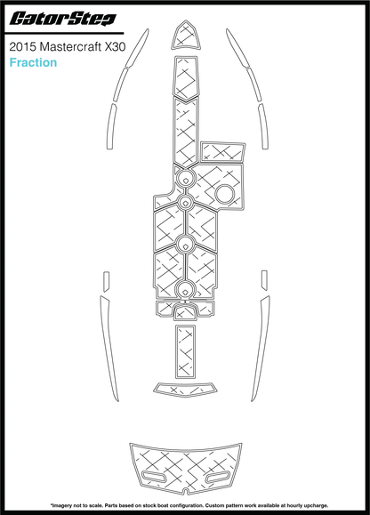 2015 Mastercraft X30 GatorStep Flooring Fraction