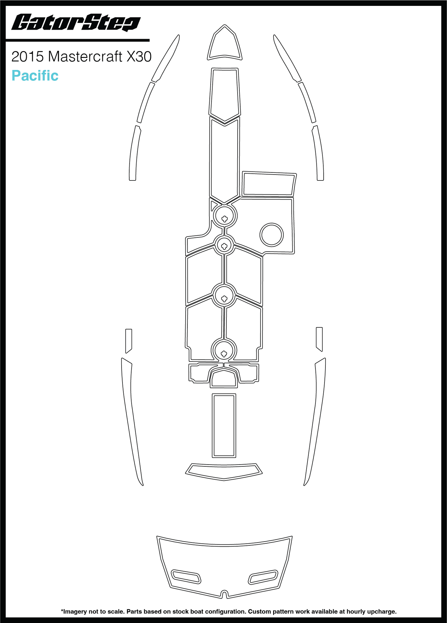 2015 Mastercraft X30 GatorStep Flooring Pacific