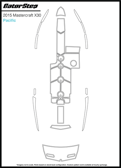 2015 Mastercraft X30 GatorStep Flooring Pacific