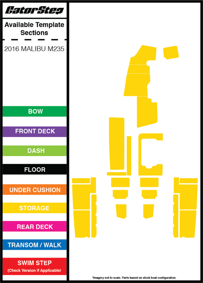 2016 Malibu M235 GatorStep Flooring Storage