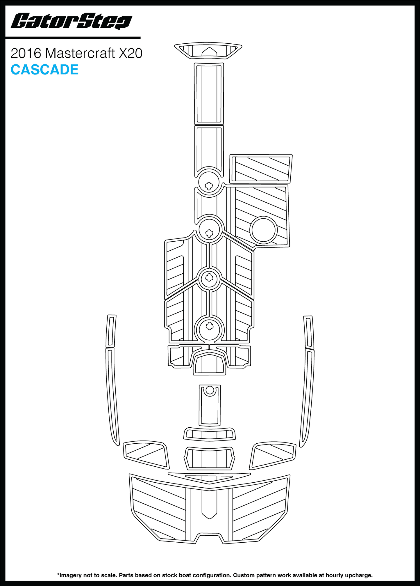 2016 Mastercraft X20 GatorStep Flooring Cascade