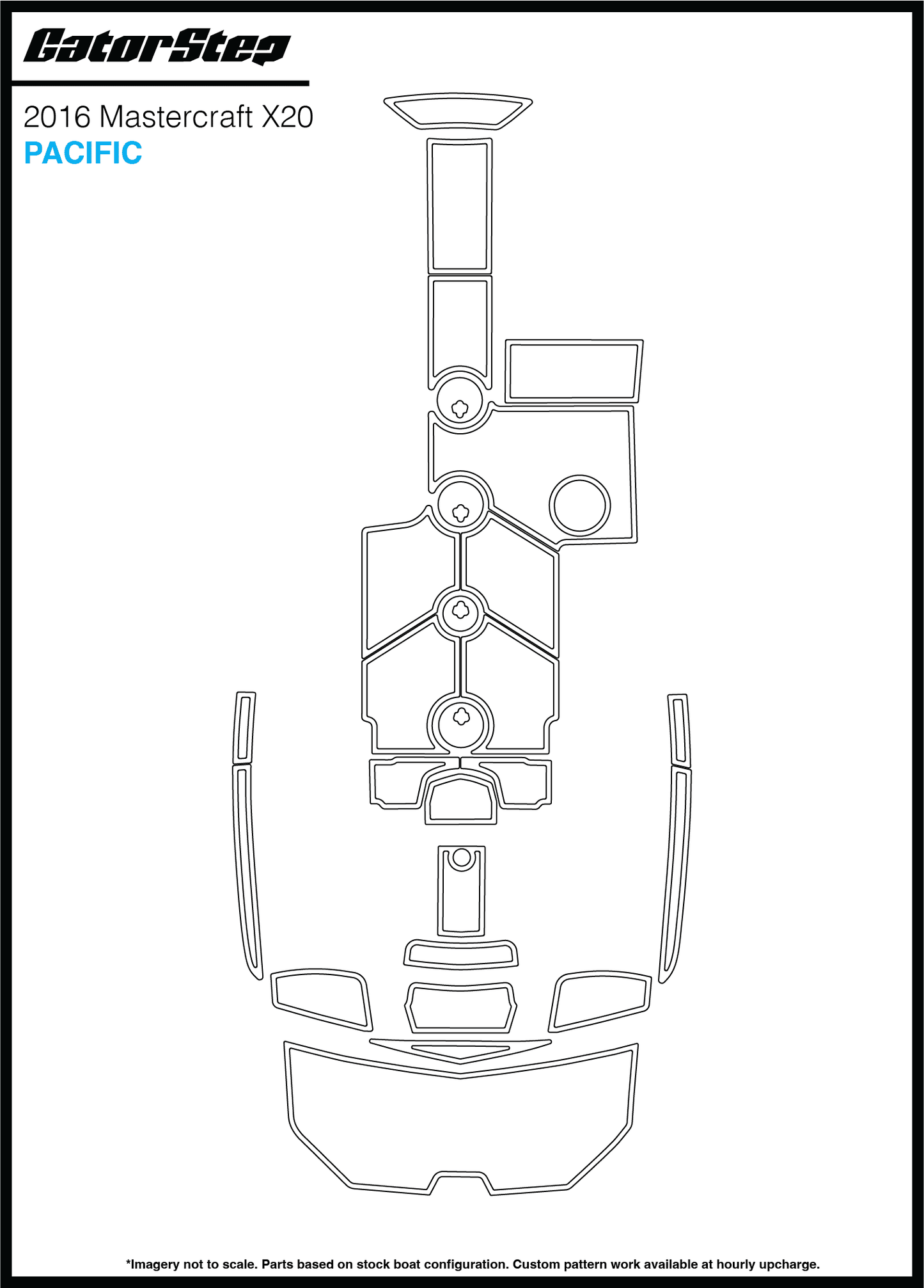 2016 Mastercraft X20 GatorStep Flooring Pacific