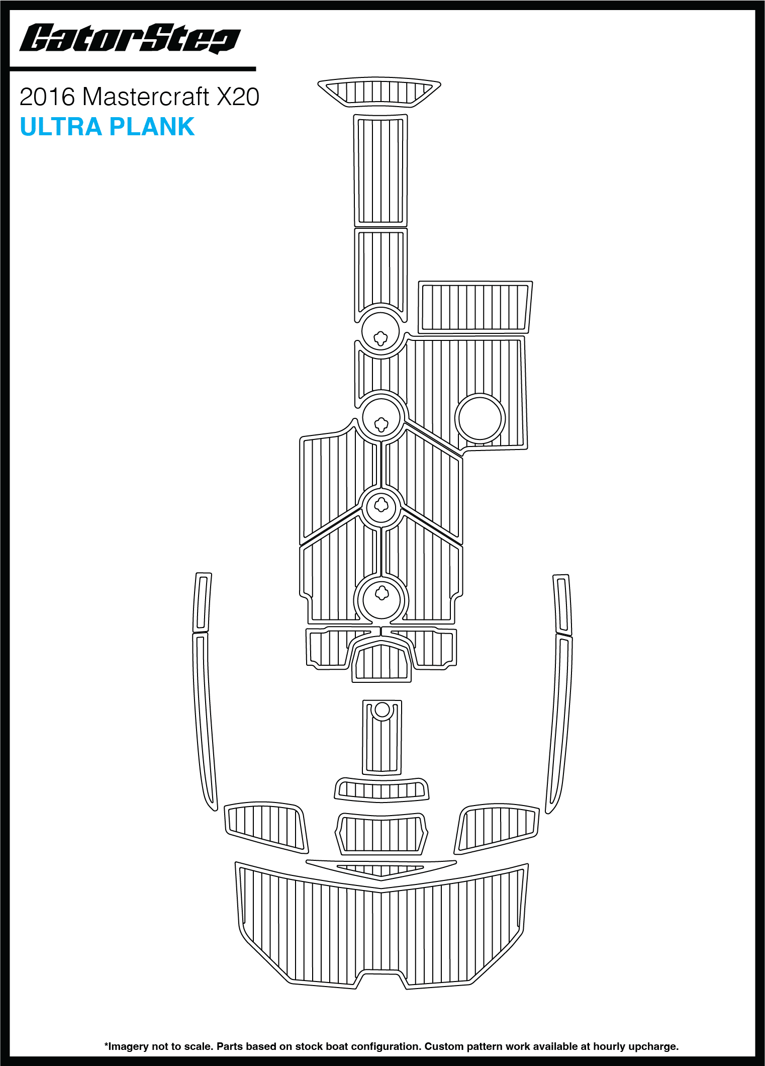 2016 Mastercraft X20 GatorStep Flooring Ultra Plank