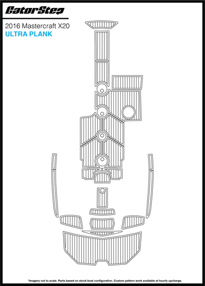 2016 Mastercraft X20 GatorStep Flooring Ultra Plank