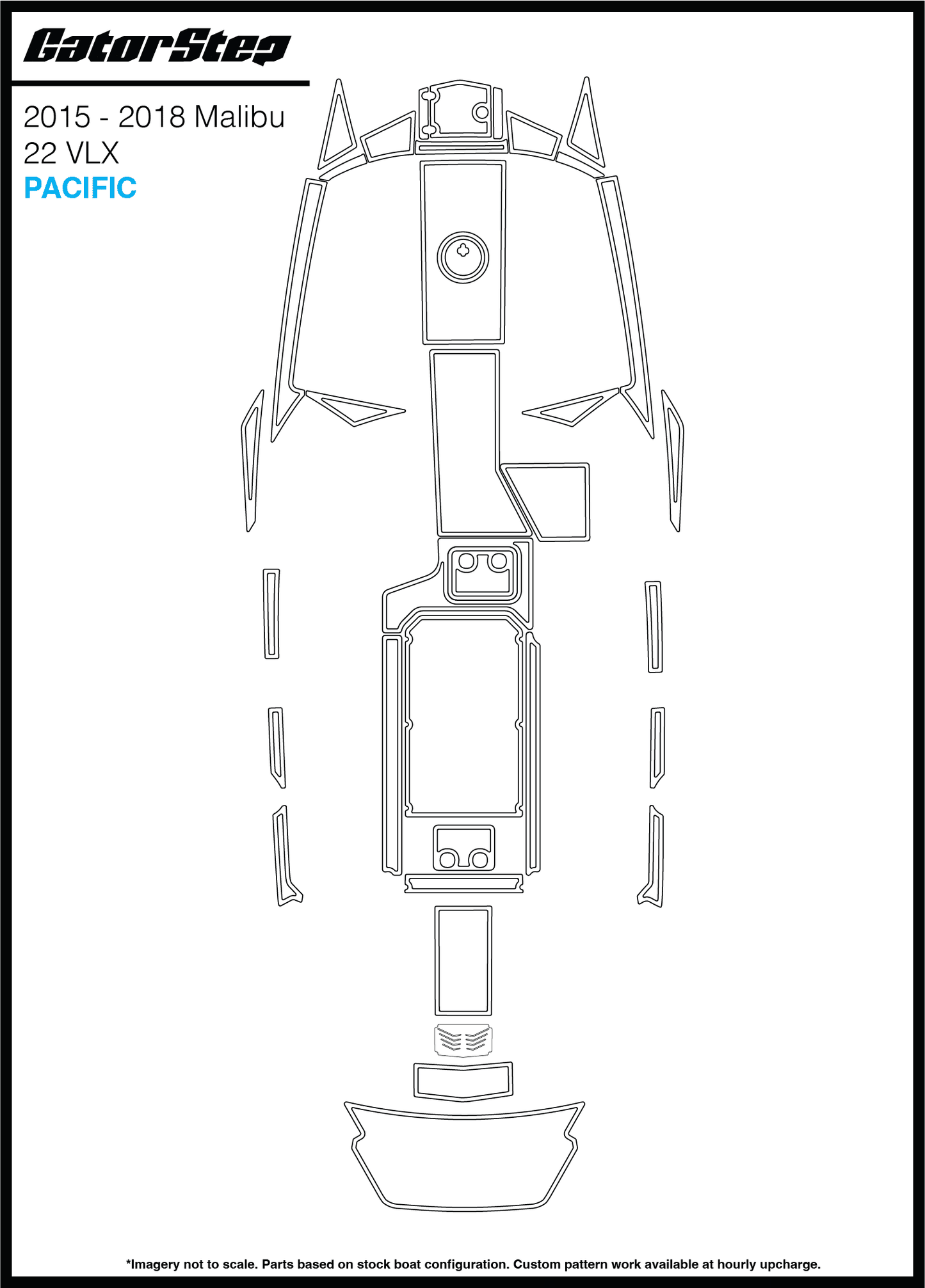2017-2018 Malibu 22 MXZ GatorStep Flooring Pacific