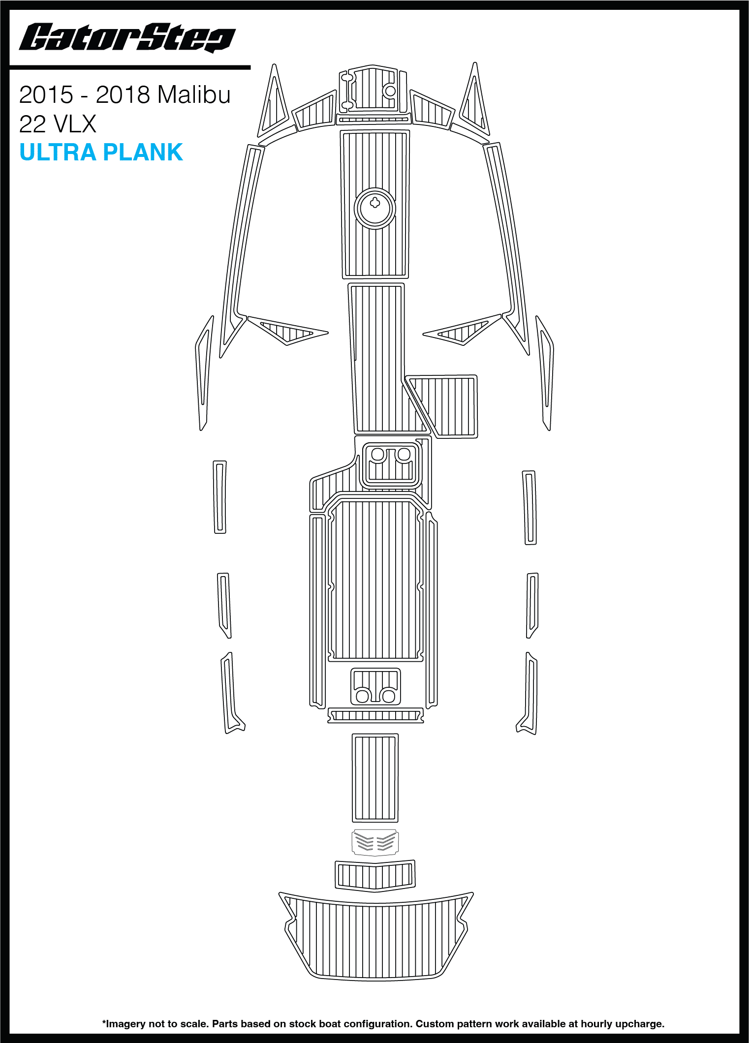 2017-2018 Malibu 22 MXZ GatorStep Flooring Ultra Plank