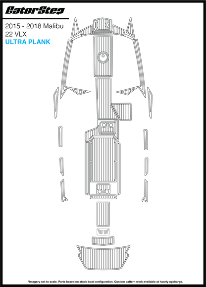 2017-2018 Malibu 22 MXZ GatorStep Flooring Ultra Plank