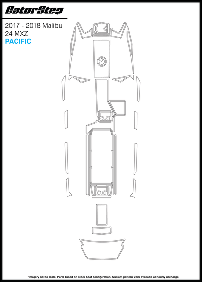 2017-2018 Malibu 24 MXZ GatorStep Flooring Pacific