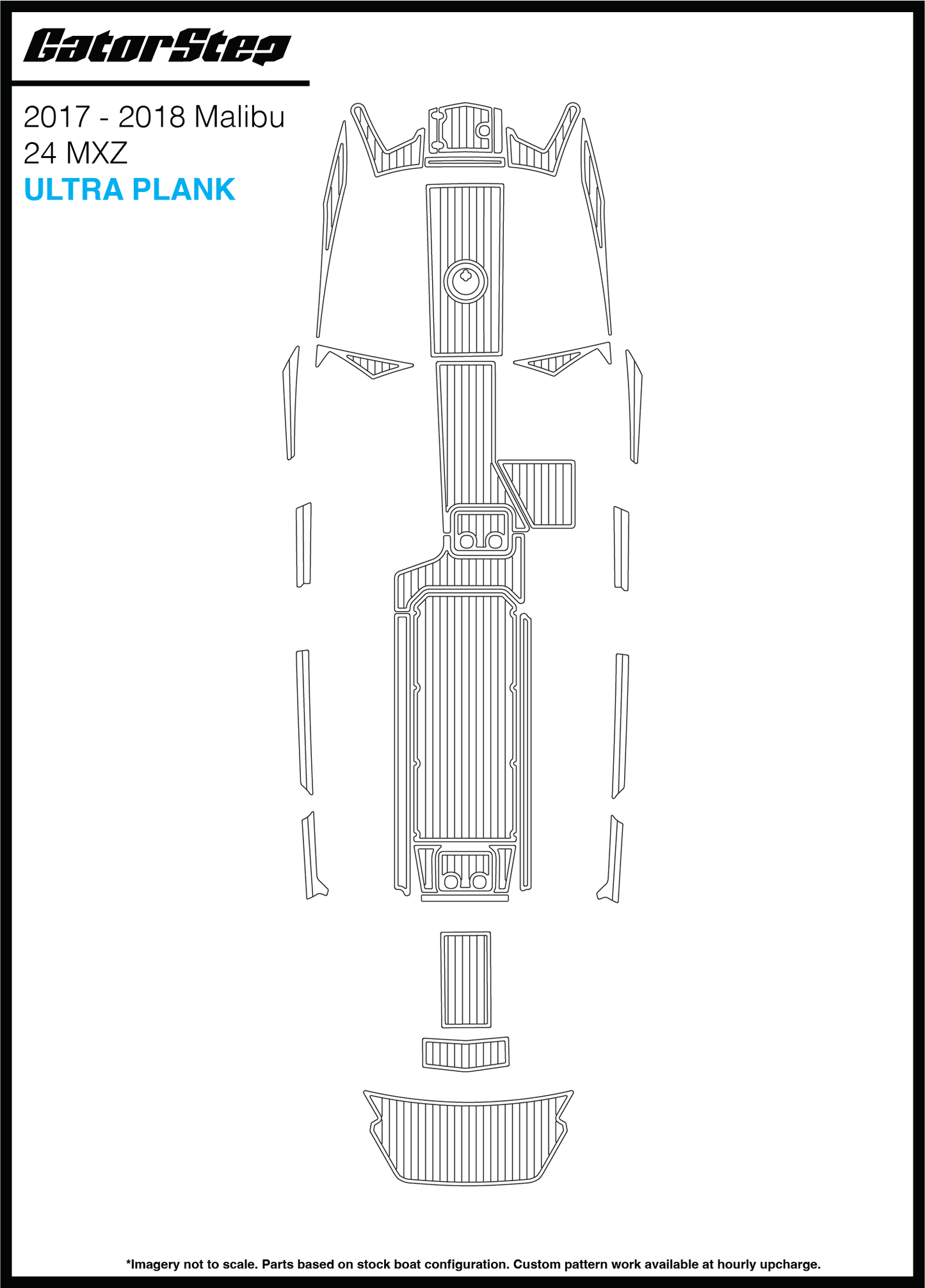 2017-2018 Malibu 24 MXZ GatorStep Flooring Ultra Plank
