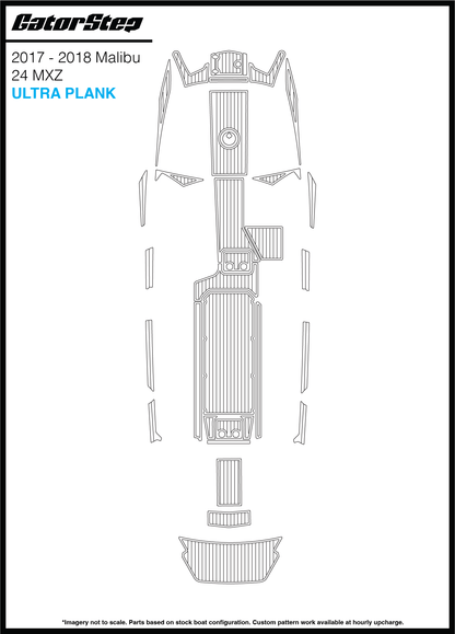 2017-2018 Malibu 24 MXZ GatorStep Flooring Ultra Plank