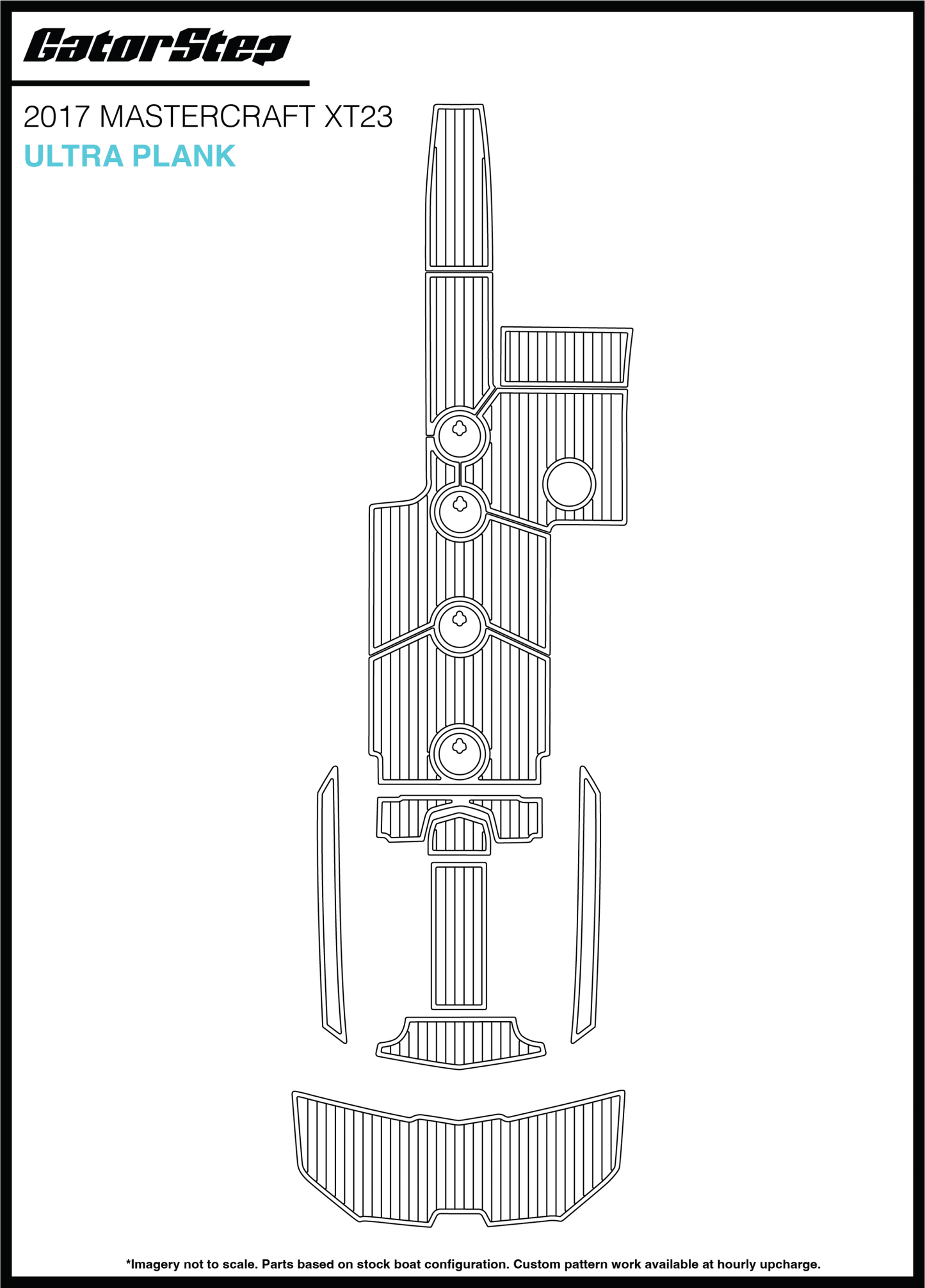 2017 MasterCraft XT23 GatorStep Flooring Ultra Plank