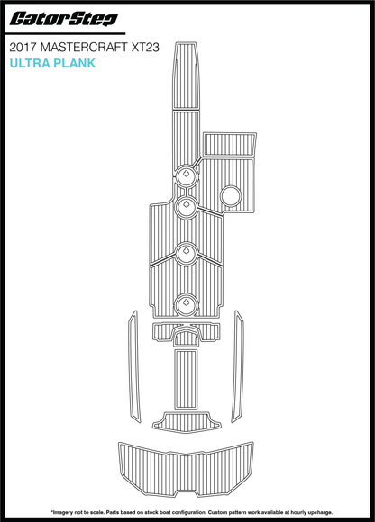 2017 MasterCraft XT23 GatorStep Flooring Ultra Plank