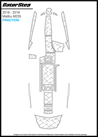 2018-2019 Malibu M235 GatorStep Flooring Fraction