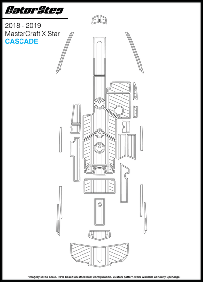 2018-2019 MasterCraft XStar GatorStep Flooring Cascade