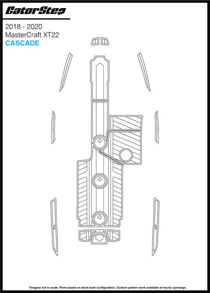 2018-2020 MasterCraft XT22 GatorStep Flooring Cascade