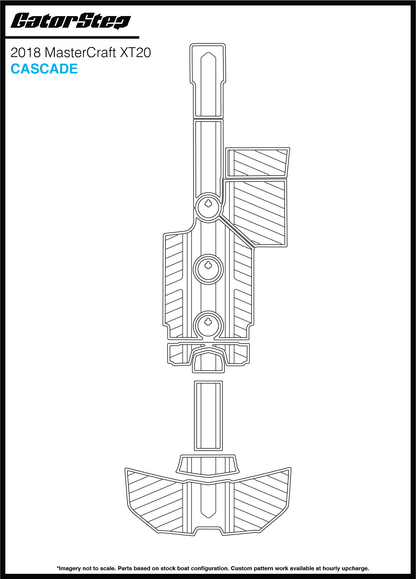2018 MasterCraft XT20 GatorStep Flooring Cascade