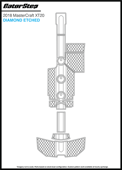 2018 MasterCraft XT20 GatorStep Flooring Diamond Etched