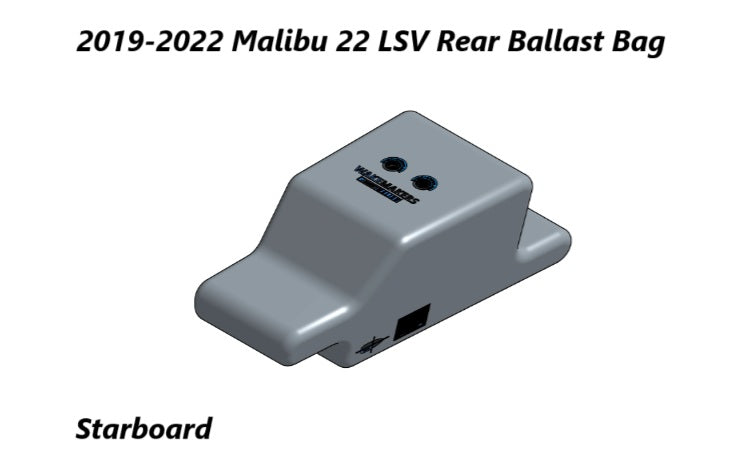 2019-2022 malibu 22 lsv rear ballast bag starboard