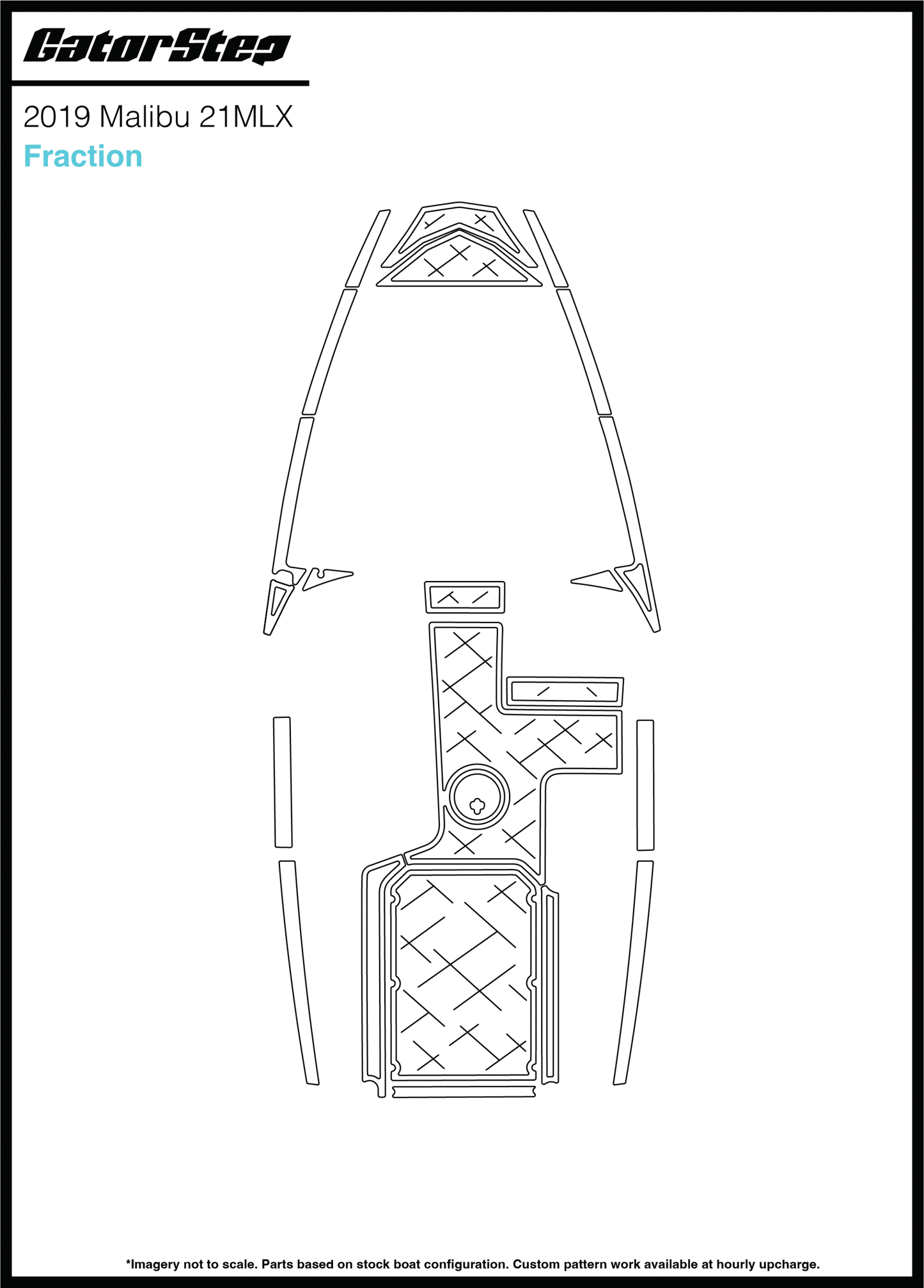 2018-2019 Malibu 21 MLX GatorStep Flooring Fraction