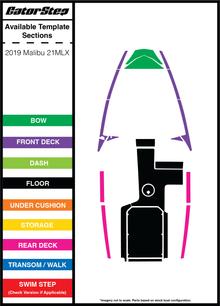 2018-2019 Malibu 21 MLX GatorStep Flooring Parts