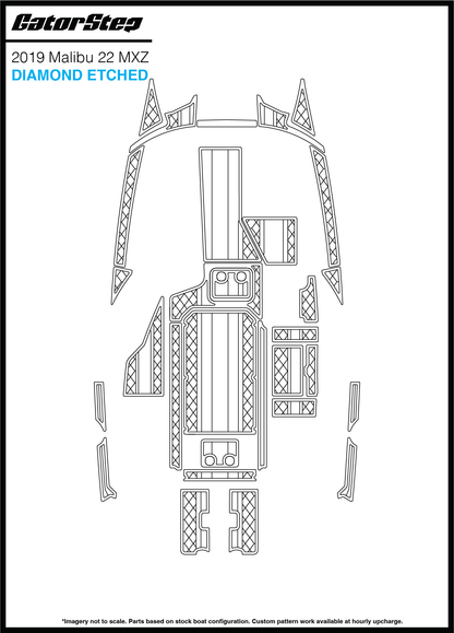 2019 Malibu 22 MXZ GatorStep Flooring Diamond Etched
