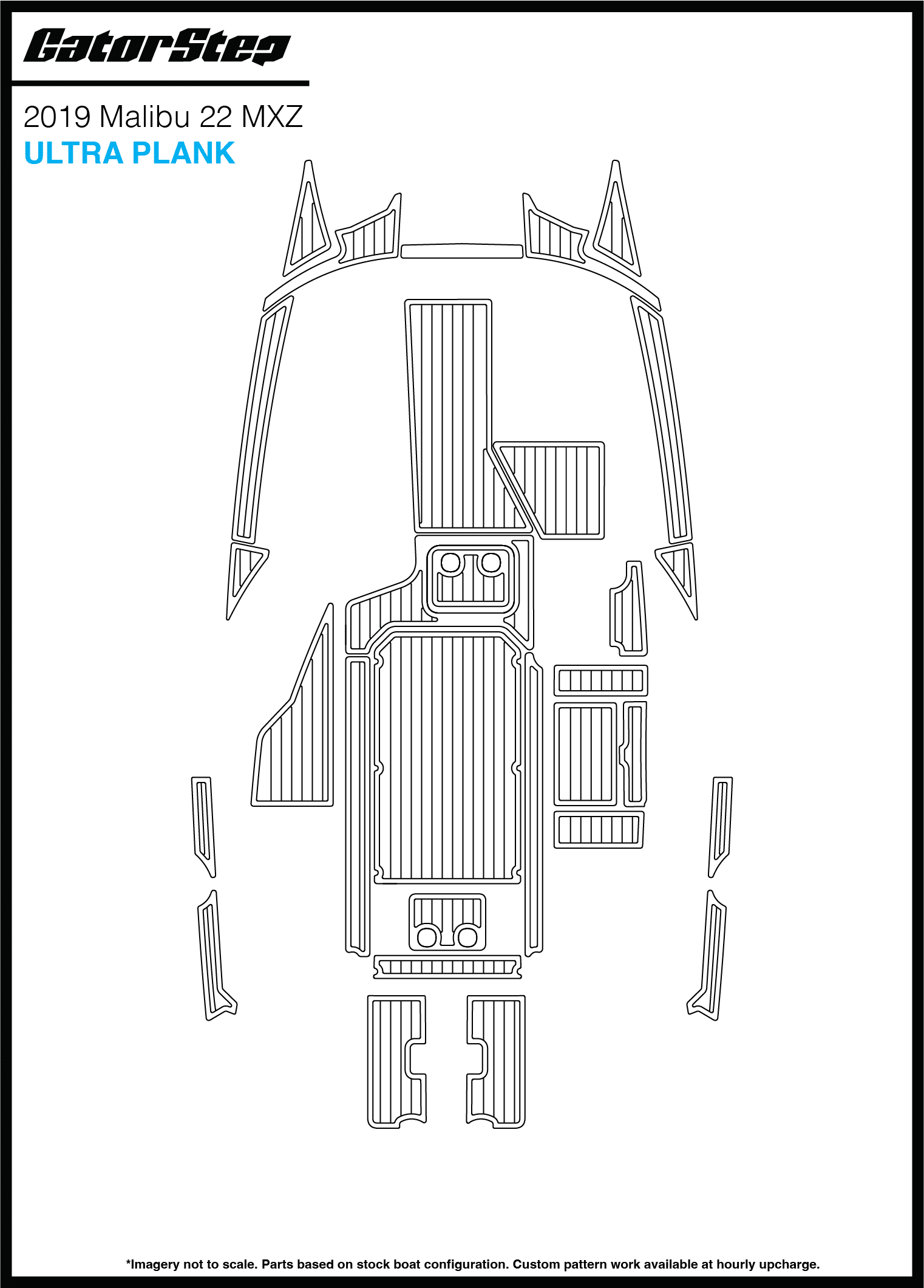 2019 Malibu 22 MXZ GatorStep Flooring Ultra Plank
