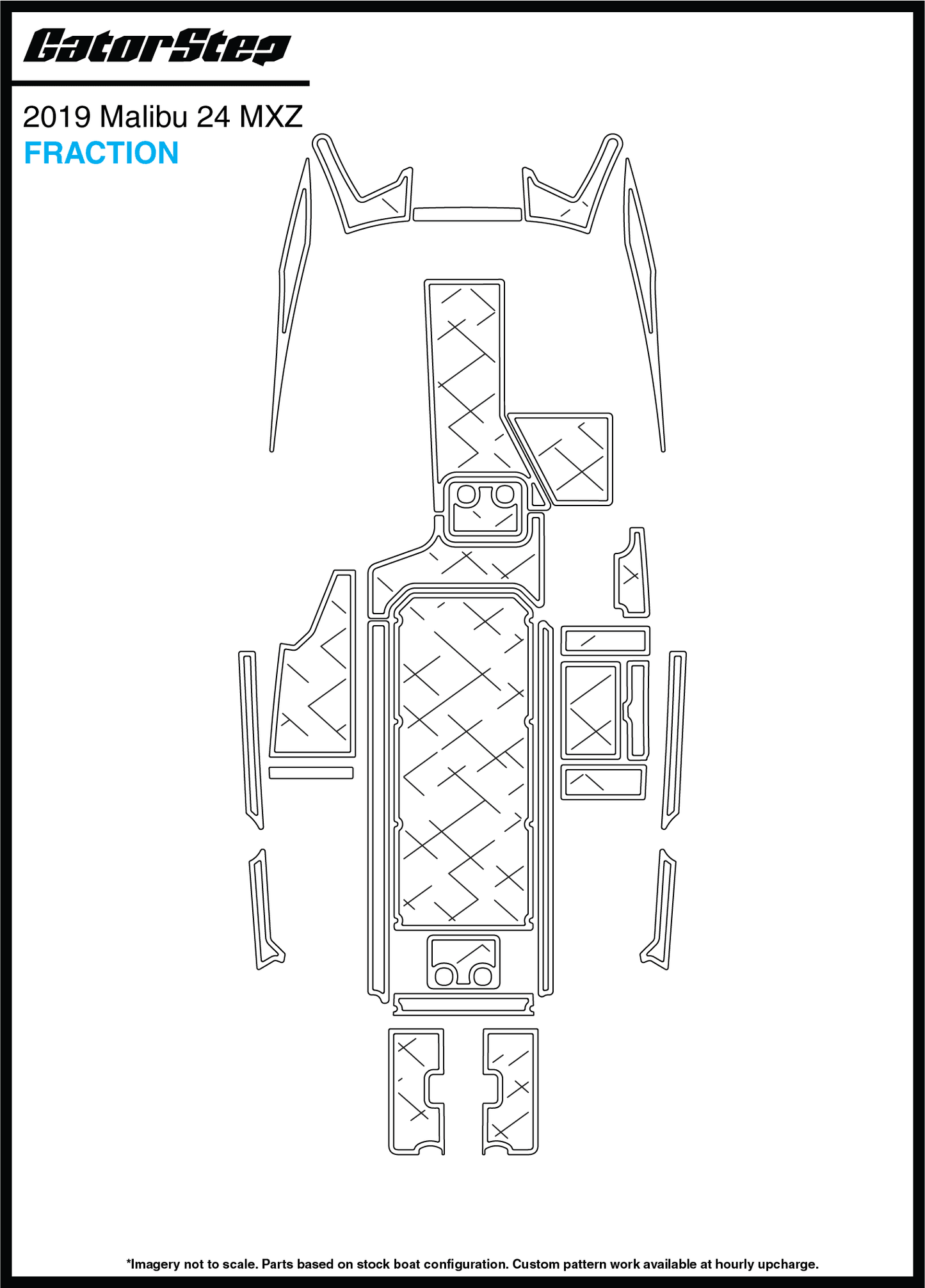 Malibu 24MXZ 2019 Gator Step Flooring Fraction
