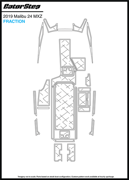 Malibu 24MXZ 2019 Gator Step Flooring Fraction