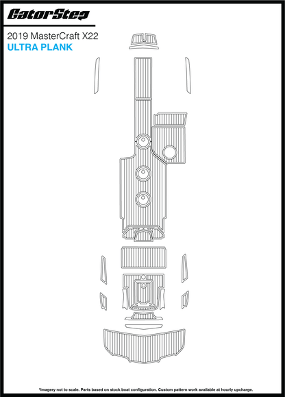 2019 MasterCraft X22 GatorStep Flooring Ultra Plank