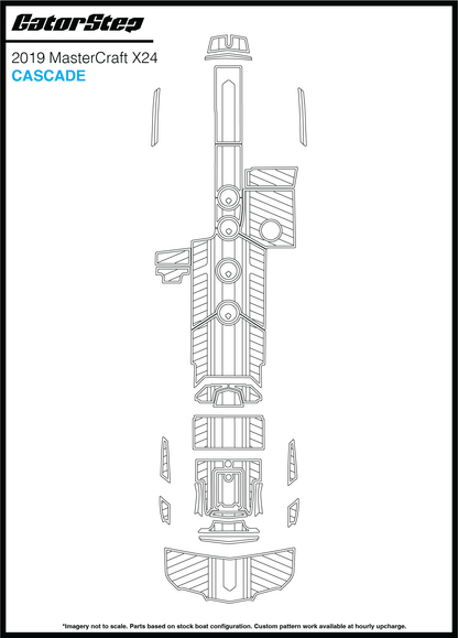 2019 Mastercraft X24 GatorStep Flooring Cascade
