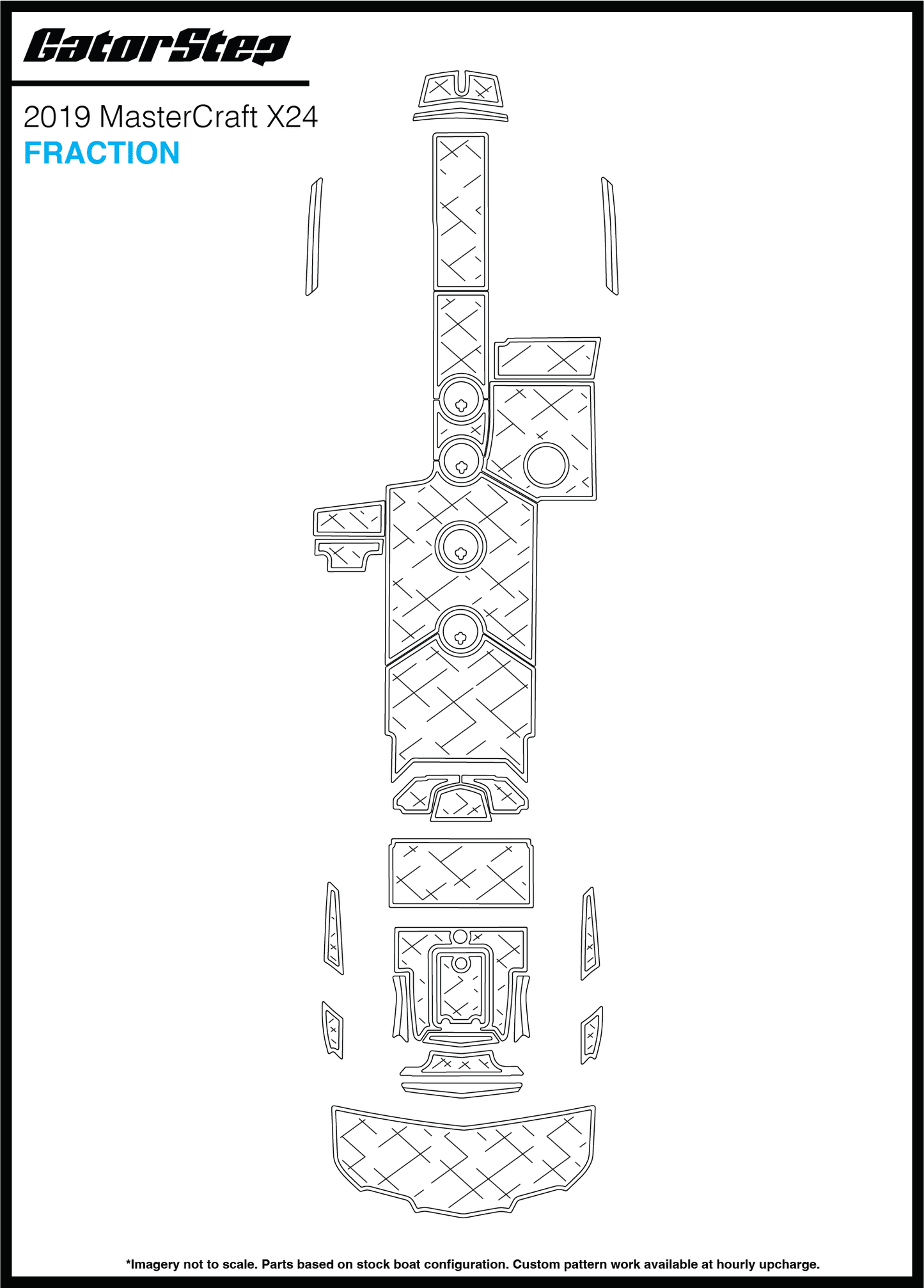 2019 Mastercraft X24 GatorStep Flooring Fraction