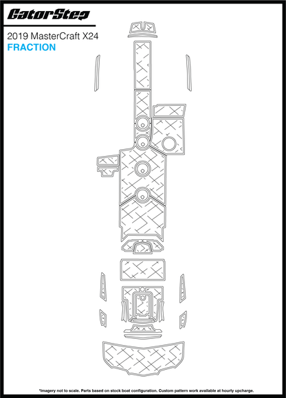 2019 Mastercraft X24 GatorStep Flooring Fraction
