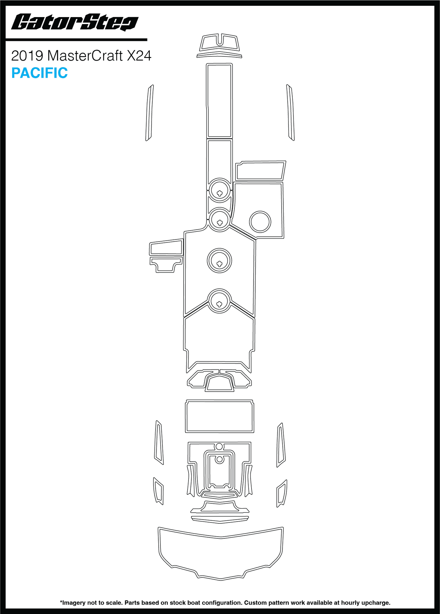 2019 Mastercraft X24 GatorStep Flooring Pacific