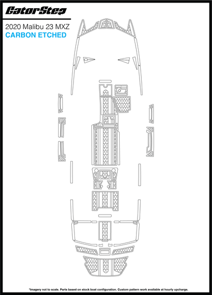 2020 Malibu 23 MXZ GatorStep Flooring Carbon Etched
