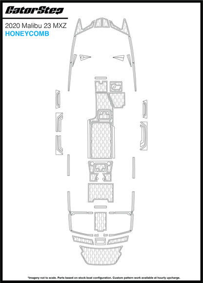 2020 Malibu 23 MXZ GatorStep Flooring Honeycomb
