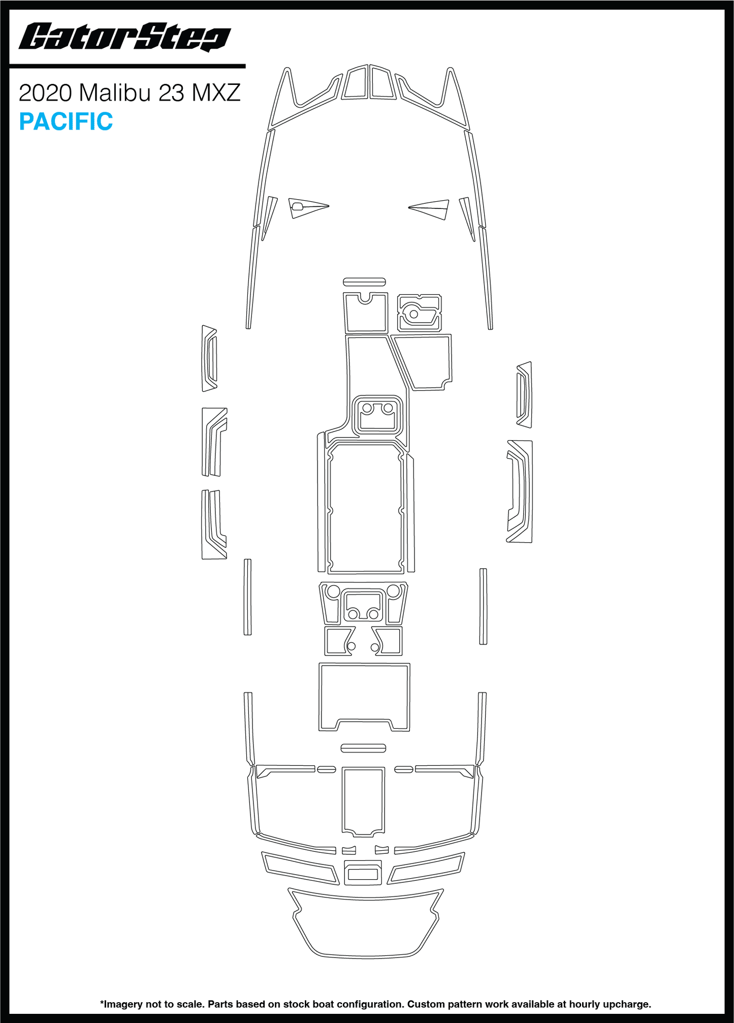 2020 Malibu 23 MXZ GatorStep Flooring Pacific