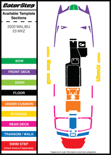 2020 Malibu 23 MXZ GatorStep Flooring Parts