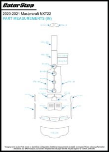 2020-2021 Mastercraft NXT22 GatorStep Flooring Dimensions