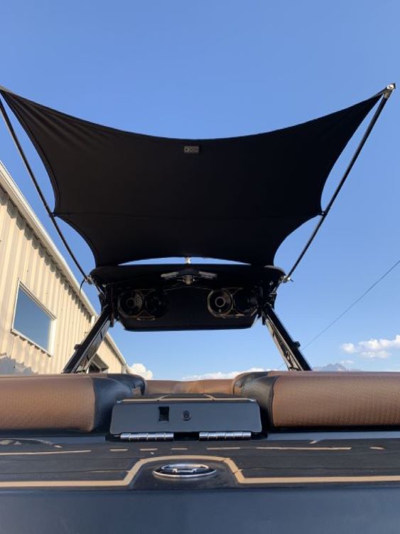 8' Folding Canopy Mounted Shade Sail, 74"-76" Wide