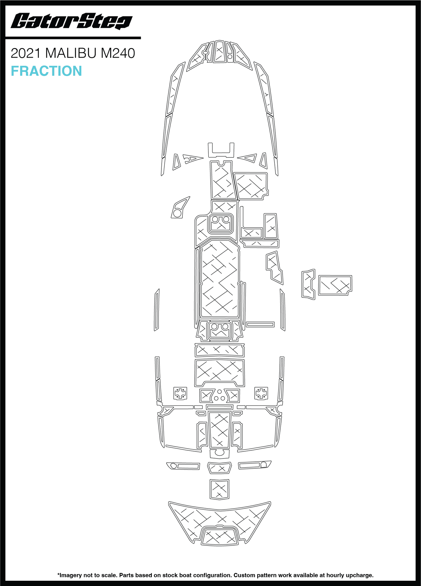 2021 Malibu M240 GatorStep Flooring Fraction