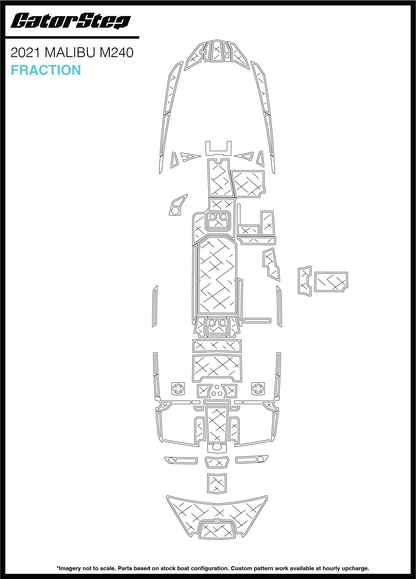 2021 Malibu M240 GatorStep Flooring Fraction
