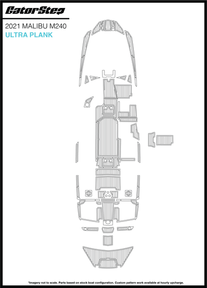 2021 Malibu M240 GatorStep Flooring Ultra Plank