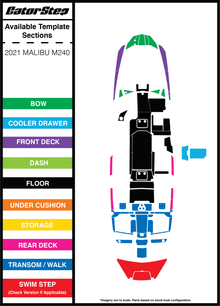 2021 Malibu M240 GatorStep Flooring Parts