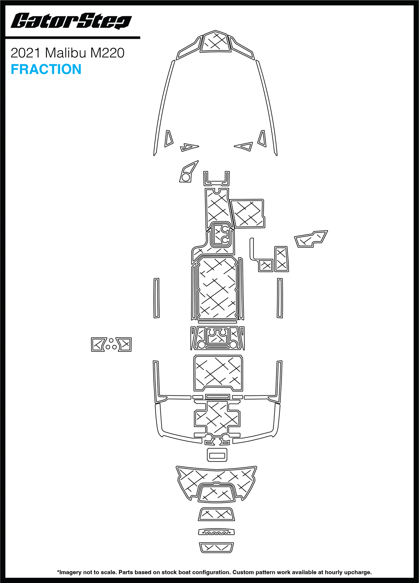 2021 Malibu M220 GatorStep Flooring Fraction