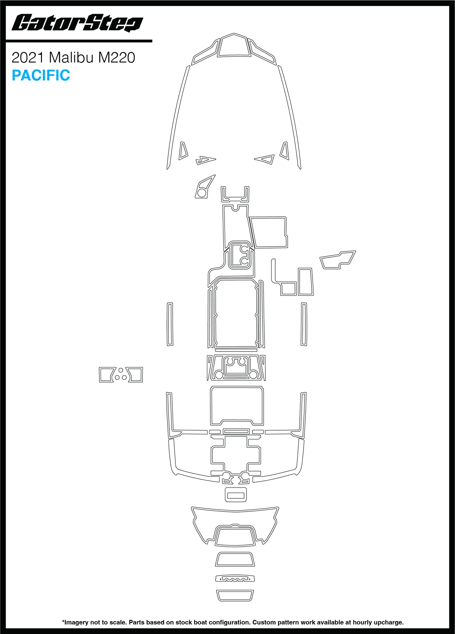 2021 Malibu M220 GatorStep Flooring Pacific