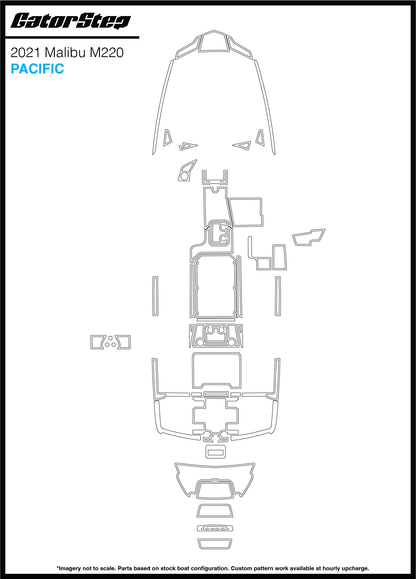 2021 Malibu M220 GatorStep Flooring Pacific