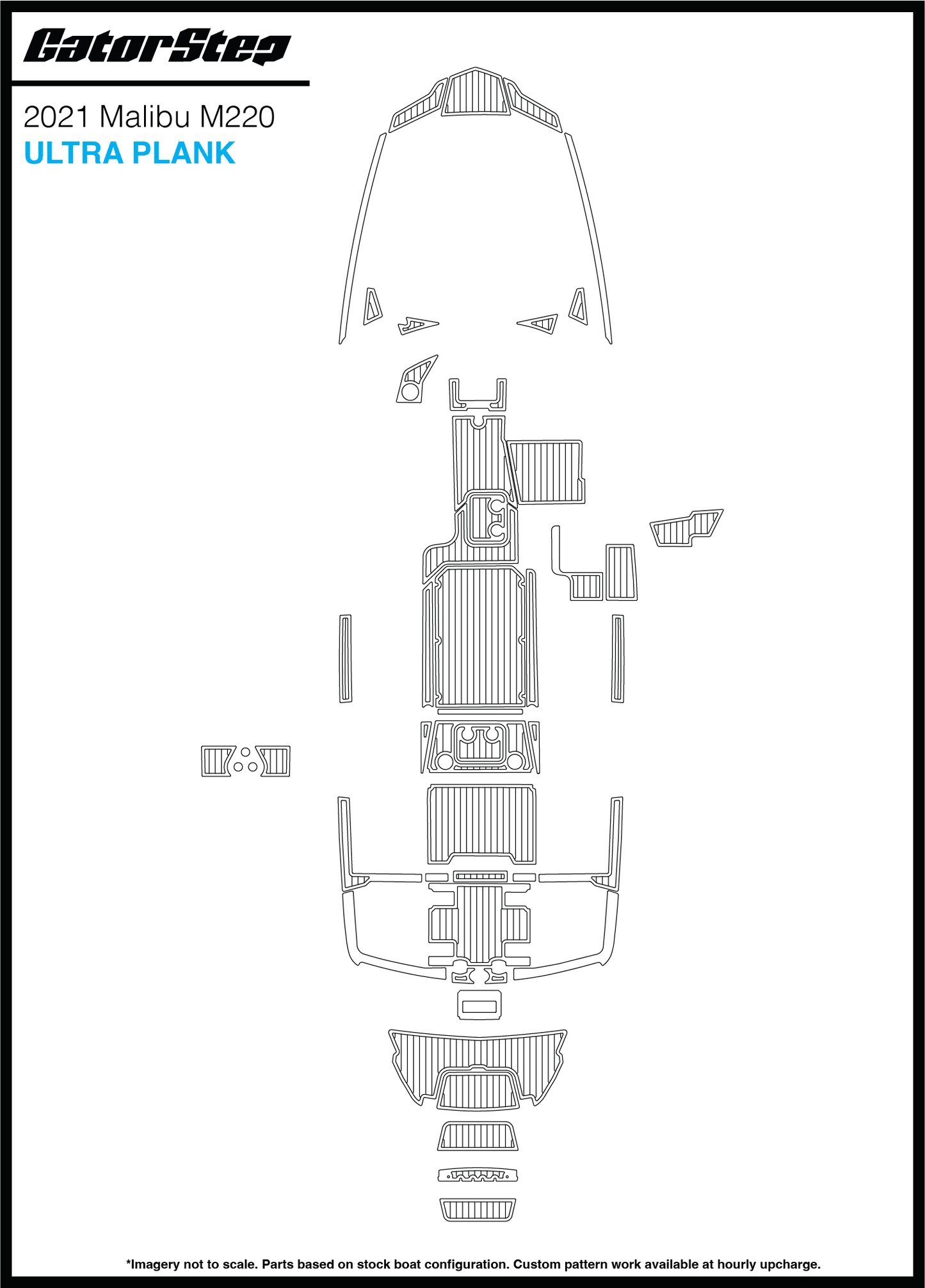 2021 Malibu M220 GatorStep Flooring Ultra Plank