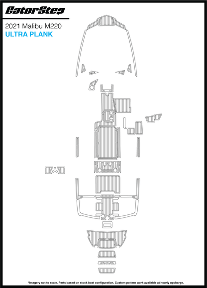 2021 Malibu M220 GatorStep Flooring Ultra Plank