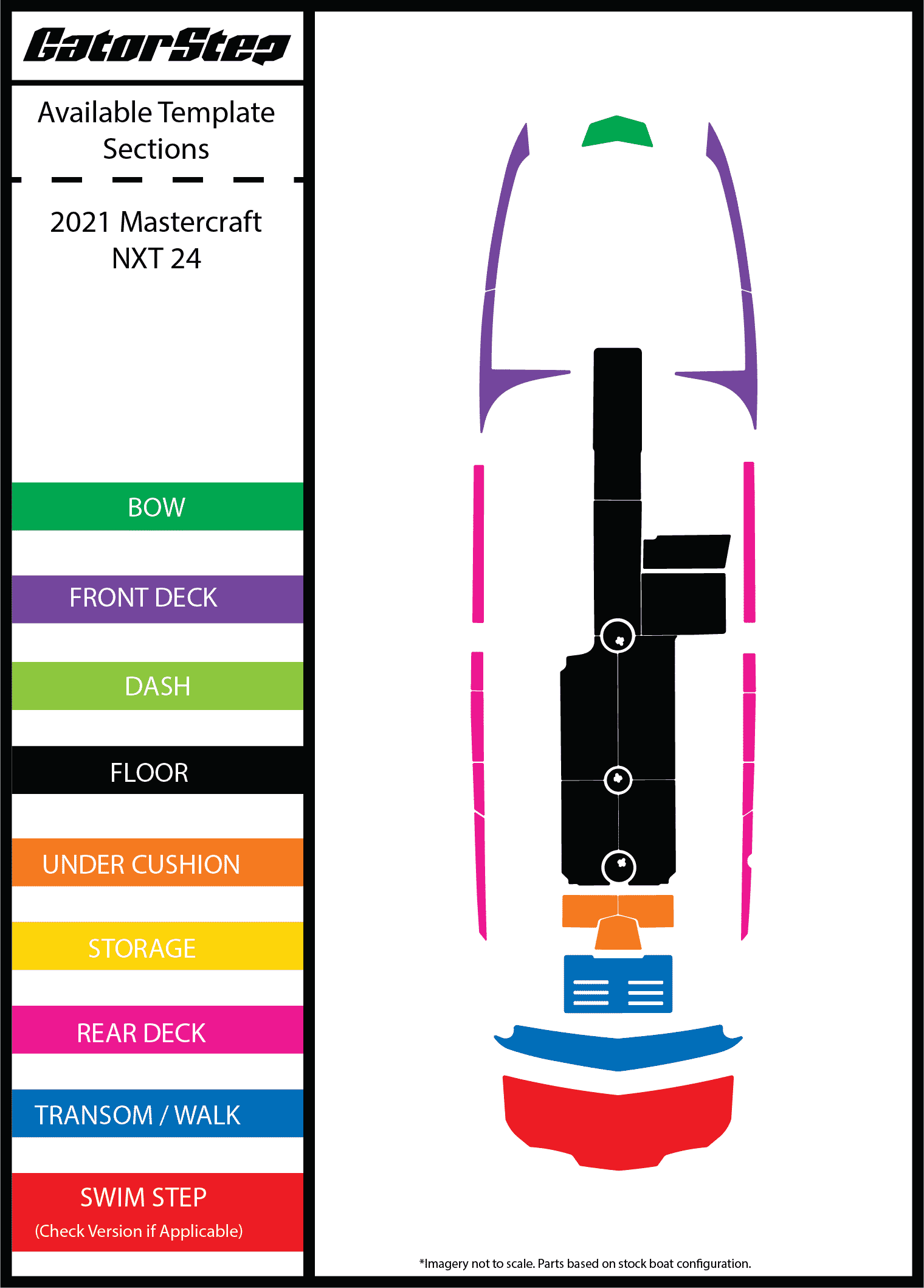 2021 Mastercraft NXT23 GatorStep Flooring