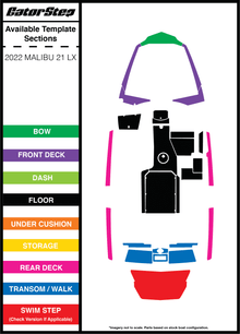 2022 Malibu 21 LX GatorStep Flooring Parts